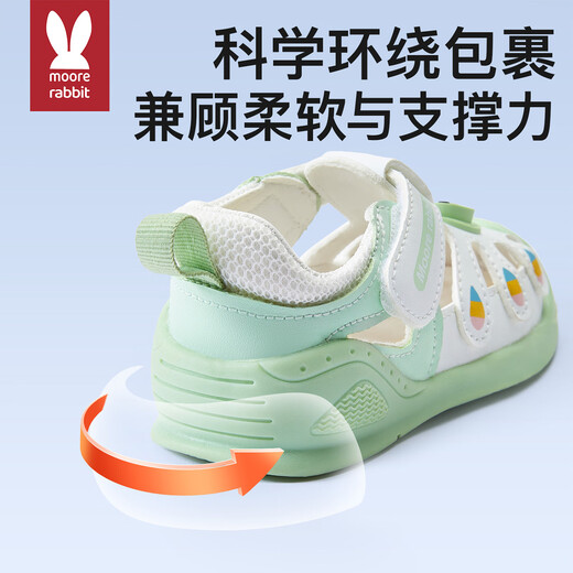 莫尔兔  童鞋2025夏季新款软底运动鞋男宝宝女稳步鞋透气镂空鞋防踢鞋