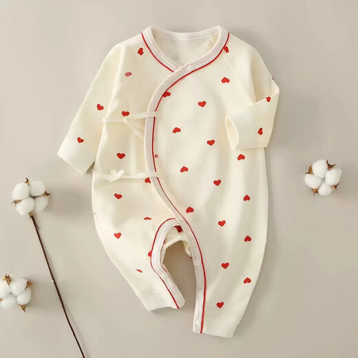 
[Four Seasons Baby Climbing Clothes] Spring and Autumn Baby Clothes Class A Pure Cotton Newborn Onesie Long Sleeve Boneless M12013 Blue Dragonfly 66cm