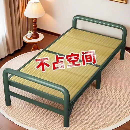 山头林村竹子实木板式硬板床简易家用加固凉床单人双人午休午睡竹床折叠床 赤水名竹192长*95宽-16851