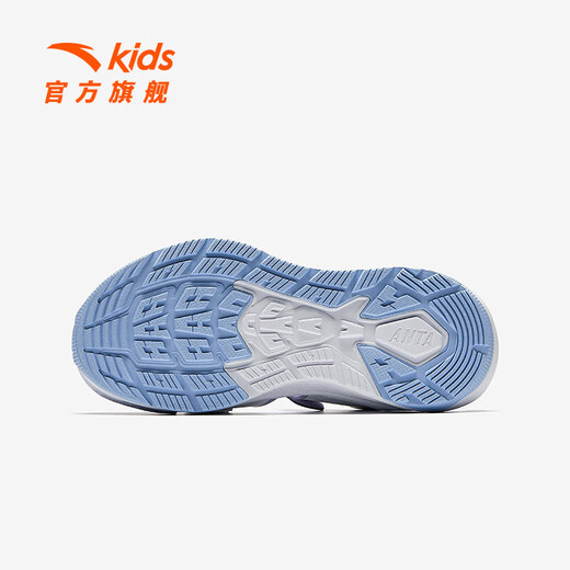 Anta children's sandals, girls' shoes, 2025 summer new product Qingyu Baotou outdoor soft elastic beach shoes Anta white/Leng Lingzi-3 34