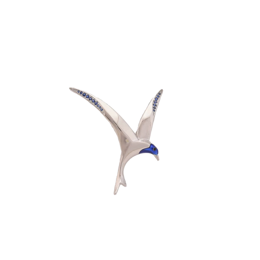 QUAMER temperament high-end hummingbird brooch women's light luxury simple animal corsage men's suit collar brooch brooch
