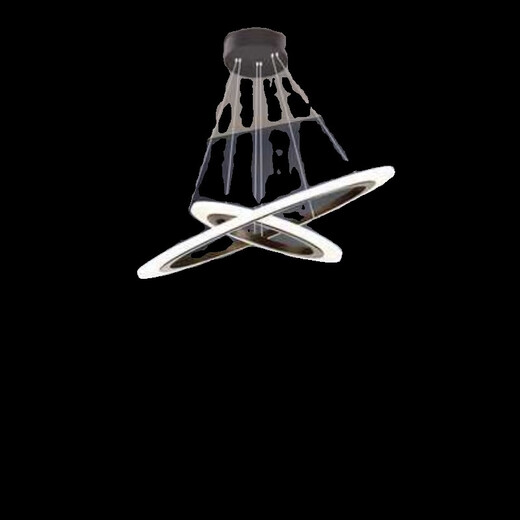 Leshi (NVC) 2025 Neue Sternring Kronleuchter Wohnzimmer Jingxiao Star Diamond Moderne einfache Esszimmerlampe Runde neue LED Hanging Lampe Stern Ring MZD1585+Vier Ringe+dreifarbige Lichtwechsel+intelligent