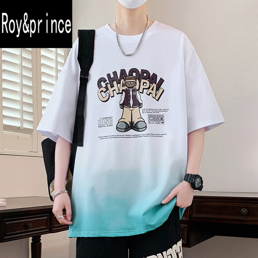 Prinz Roy/Roy/Prinz Kurzärärmig T-Shirt Herren-Trend 12-15-jähriger Teenager 13 hübsch halbärmelig 14 große Kinder losen Sommer Top 6169 Lila (einzelne kurzärmelige) Qualitätssicherung M 80-95 Jin [Jin gleich 0,5 kg]