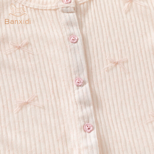 Banxidi Girls' Jacket Summer 2025 New Children's Air Conditioning Shirt Summer Thin Top Baby Physical Sunscreen Children's Clothing Pink 80