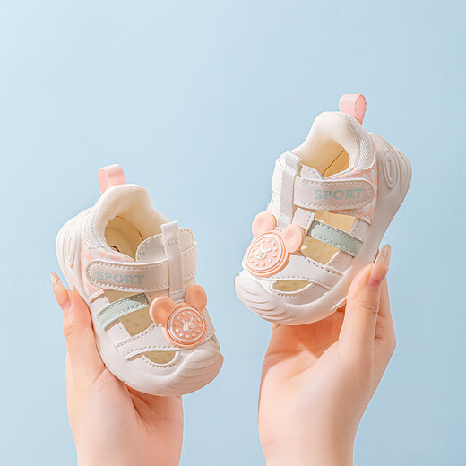 Keno Kinderschuhe Herren- und Mädchen Sandalen Baby Kleinkinder Baby Kleinkinder Baby Kleinkinder Baby Kleinkinderschuhe atmungsaktive Funktionsschuhe K1212 Pink [Summer Hollow] 19 innere Länge 13,8 Bein Länge ca. 12,9-13.3