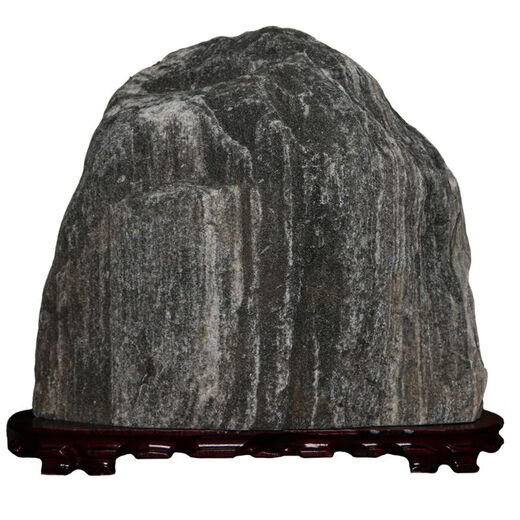 Authentischer Taishan Stone Gan Dang Innen- und Außen -Naturstein Taishan Authentic großer Hintergrundstein Landschaft Stein Haushalt Ornamente Dunkelblau 13587