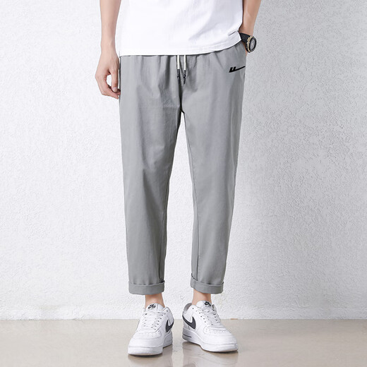 Huili Pantalon masculin décontracté Pantalon Summer Casual For Men Fashion and Volydoly Business Loose Couleur solide grande taille pantalon droit lg-hl-mortal mille produits-9904 Army Green XL (recommandé 145-160jin [Jin est égal à 0,5 kg]))