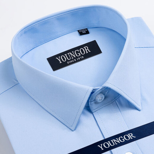 CEO Offizielles Flaggschiff-Geschäft Yageo Herren Kurzärärmelte Hemd Business Cason Cotton Free Bish Professional Anzug mittleren Alters und ältere High-End-Anti-Anti-DP#6623 L 175/96A Größe 41 Höhe 170-17