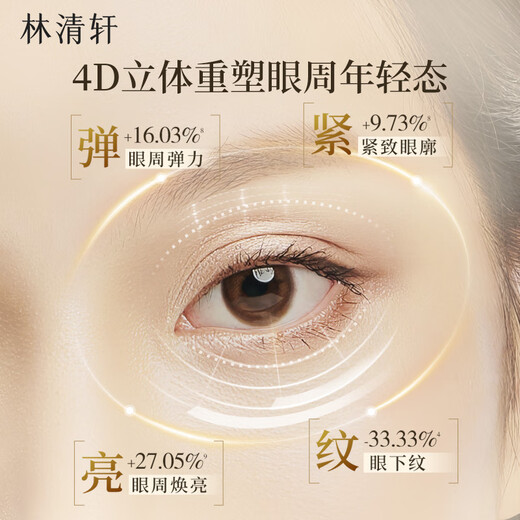 Lin Qingxuan Camellia Anti-Falten-Peptid-Augencreme 15G Feuchtigkeitsspendende und feste Anti-Falten-Geschenke