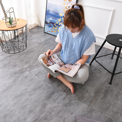 Piso autoadhesivo de XMSJPVC de cuero impermeable y piso de cemento anti-deslizamiento de la renovación recta y almohadilla anti-marmoso de baldosas para el hogar resistente al desgaste 6627 Precio de una pie