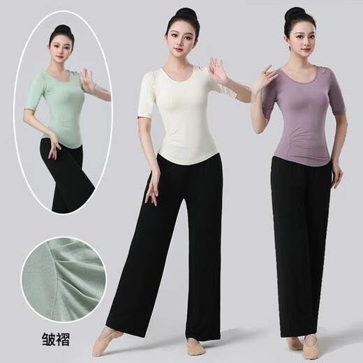 Lianliu Spring and Autumn New Sports Women's Suit Slim Fit Hollow Pilates Training Running Fitness Yoga Wear Top External Wear Single Milk Green Top S