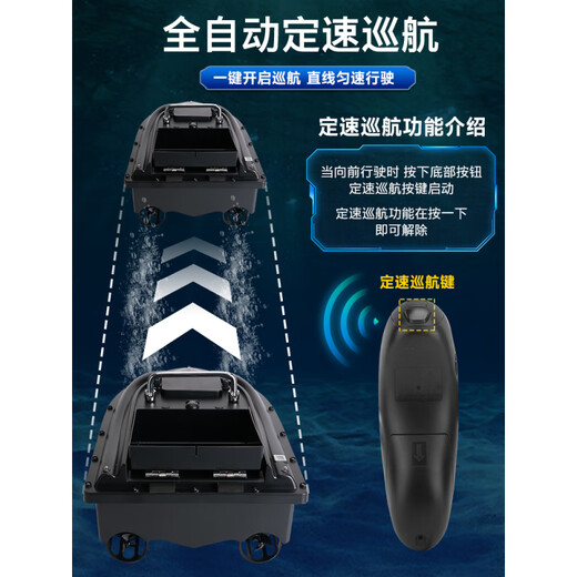 Jichuang Dawan Ship GPS -Positionierung automatischer Rückkehr Fernbedienungsschiff -Fischereihaken Langer Wurf Netto -Hochleistungsfisch -Detektor Neues großes Einzellager (Original 5800 mAh Batterie 2