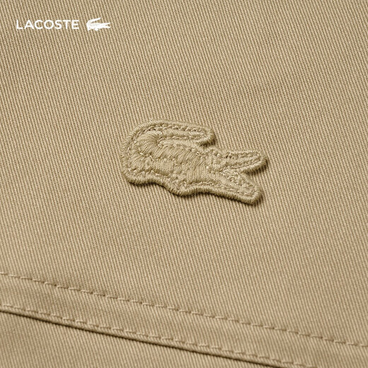 LACOSTE [MISMO MODELO DE WANG YIBO] Ropa para hombres de cocodrilo francés 25 Versión estándar de primavera y verano Jaqueta ejecutiva resistente al agua BH7027 CB8/Camel L (185) 54