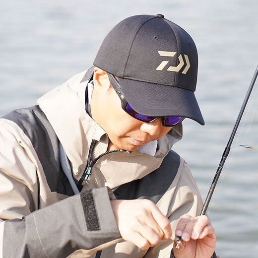 DAIWA Spring/Summer 25 DC-9025CS Breathable Mesh Baseball Cap Sunshade Fishing Cap Outdoor Sports Peaked Cap Black One Size