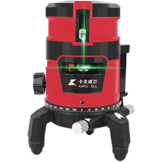 卡夫威尔水平仪绿光充电式激光水平测量仪2线-12线两电一充 12线绿光水平仪两电一充 JG3892