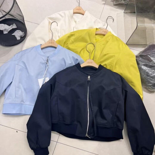 CEENIU休闲立领棒球服外套女欧洲站2025春季新款时尚显瘦夹克上衣 黑色 【原版现货】 M 90-115斤
