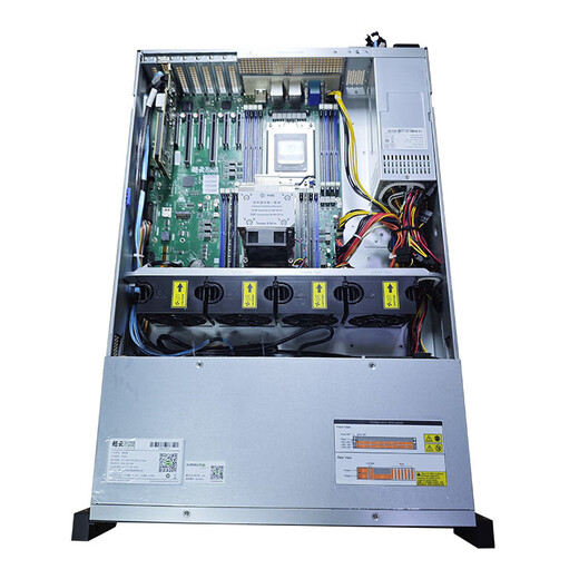 超云R3215 2U机架式服务器主机 自主可控 国产新 海光C86架构 hygon 2颗海光7375(2.0G/64核心) 128G内存/960G SSD+8T SAS*3