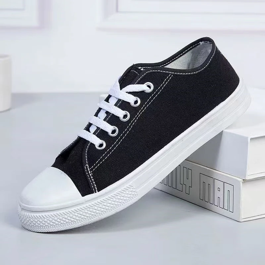 Chaussures en toile pour hommes pour hommes Chaussures de planche noires tendantes Chaussures décontractées Chaussures en tissu bas pour hommes Chaussures de planches Chaussures en toile F2 Black Men 41