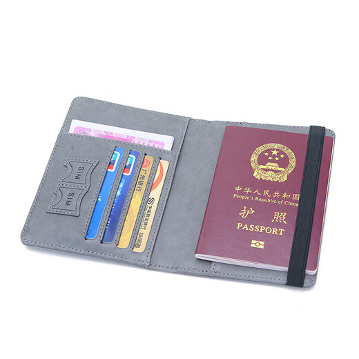 Kangaroo (Kangaroo) Paquete de certificado antirrobo Paquete de pasaporte RFID Pasaporte PAQUETE Certificado multifunción Paquete de certificado de viaje Passport Clip Custom Logotipo Pink