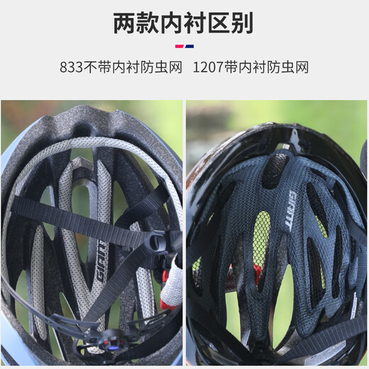 捷安特（GIANT）山地自行车男女头盔单车骑行一体成型安全帽公路车装备 哑渐变红蓝 G833 L/XL
