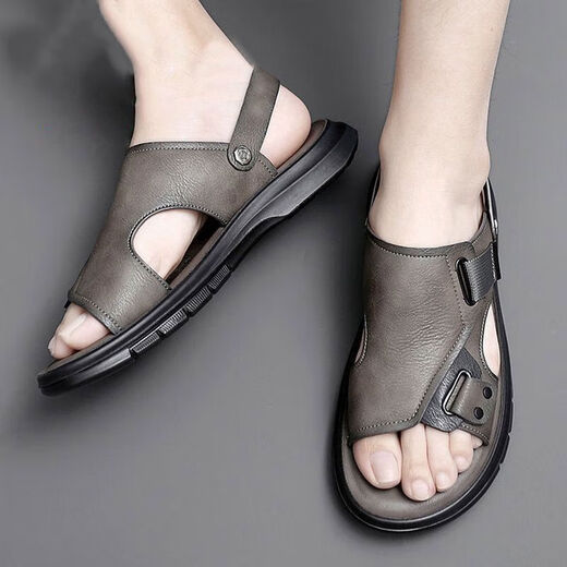 Red Dragonfly Summer New Men's Sandals cómodos sandalias de playa antideslizantes de suela sandalias de suela suave informal Black 9923 43 [en el evento]