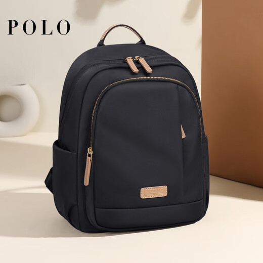 POLO双肩包女旅行书包笔记本ipad包防泼水包休闲百搭通勤背包生日礼物