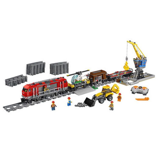 City Series 60098 Heavy-Duty-Zug-Fernbedienungsversion Version Zug Kinder Versammlte chinesische Bausteine Spielzeug 02009 Hochleistungs-Zug-Fernbedienung Version Remote Control Version