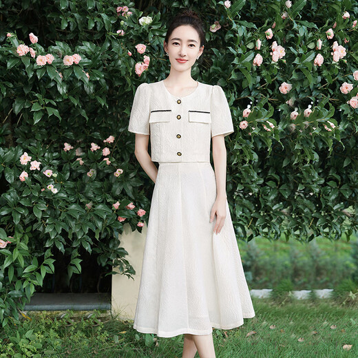 Silk Cypress [Same Model for Celebrity] Set 2025 Summer New Women's Top with Skirt Two-piece Set