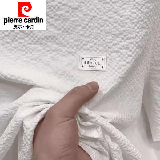 
Pierre cardin 2025 new summer ice silk texture embroidered round neck men short-sleeved fashionable half-sleeved versatile light luxury T-shirt men [summer short-sleeved] 6628 white M 80-105Jin [Jin equals 0.5 kg]