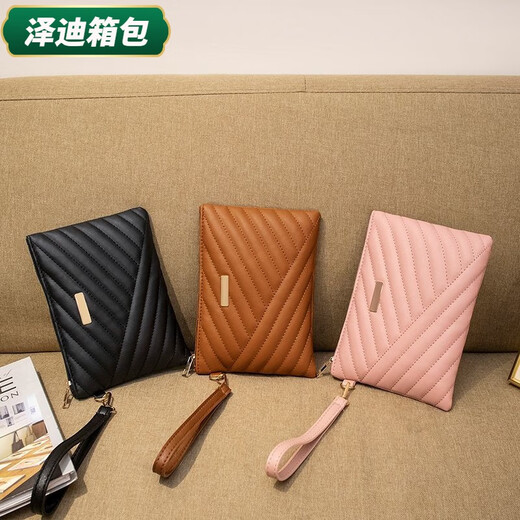 Yunluo Chinese Valentine's Day Embroidered Temperament Large Capacity Niche Clutch Bag Fashion Versatile Trendy High-Looking Women's Wrist Bag White Rich 092 Style