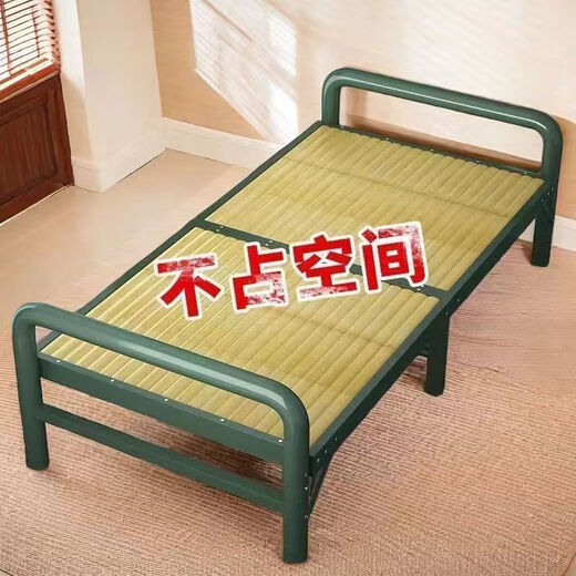 山头林村竹子实木板式硬板床简易家用加固凉床单人双人午休午睡竹床折叠床 赤水名竹192长*95宽-16851