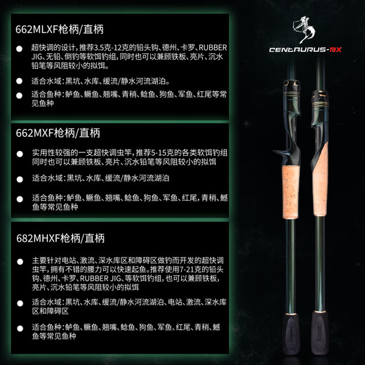 
Comai Laser's ultra-fast adjustment of insect rod, lure rod, mandarin fish, bass, black pit rod, high sensitivity carbon lure rod, 682m Sagittarius straight handle-xf ultra-fast adjustment of 2.04 meters
