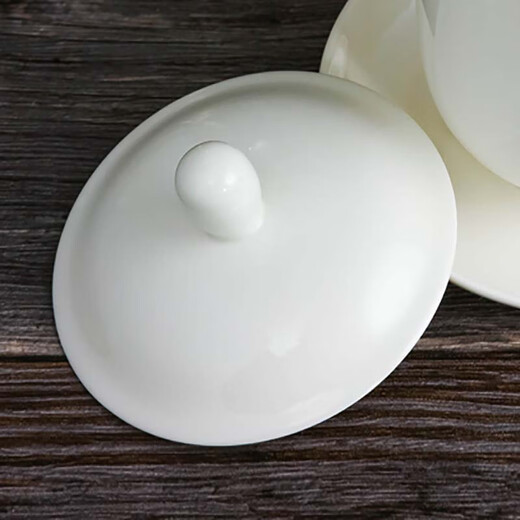 Tanglei ceramic tea cup lid sold separately round porcelain lid conference cup lid mug lid water cup lid accessories cup lid universal 7.6cm No. 1 white cup lid