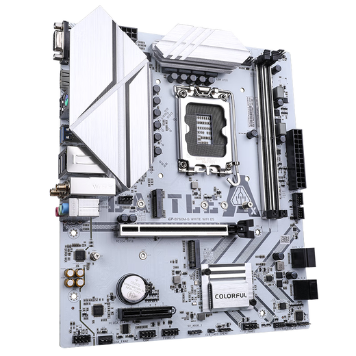 七彩虹 主板CPU套装BATTLE-AX B760M-G WHITE WIFI D5 小冷钢+英特尔(Intel)  i3-14100F  CPU套装