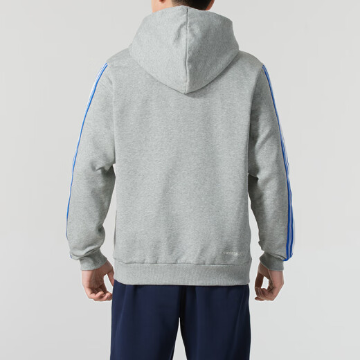 耐克（NIKE）卫衣男装外套夏季新款训练运动连帽防风休闲加绒套头衫HJ3882-010 HJ3882-063调色暗灰/淡象牙白 L