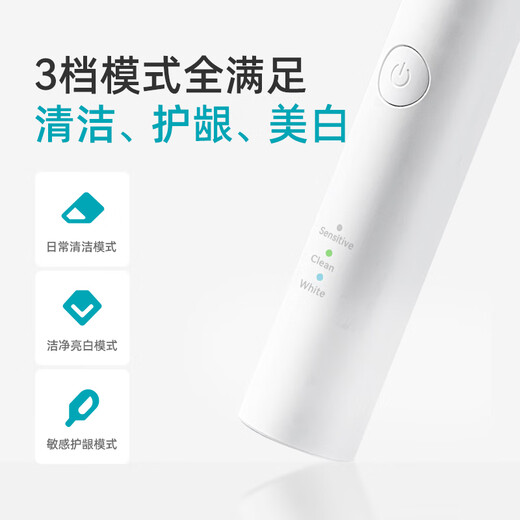 Roaman Electric Zahnbürste Zahnarzt empfiehlt 48.000 hohe Schwingungsfrequenz Gummischutz für Paare Erwachsener Freund und Freundin Geburtstag Chinesisches Valentinstag Geschenk 6 Bürsten Head Home Appliances National Subvention T3 White
