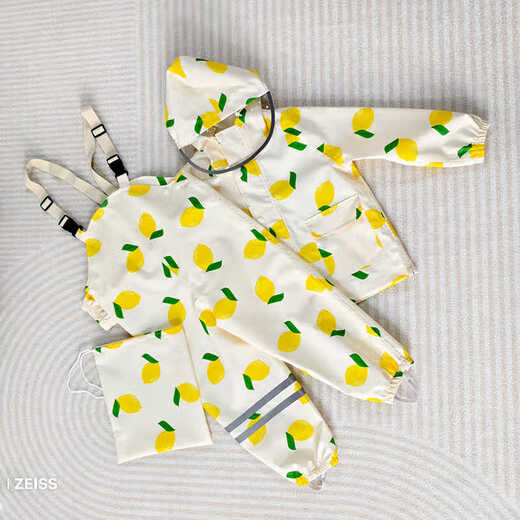 Shantou Lincun 2025 Split Children's Raincoat Male and Female Baby Waterproof Overalls Raincoat Primary School Kindergarten Cherry S1 Piece