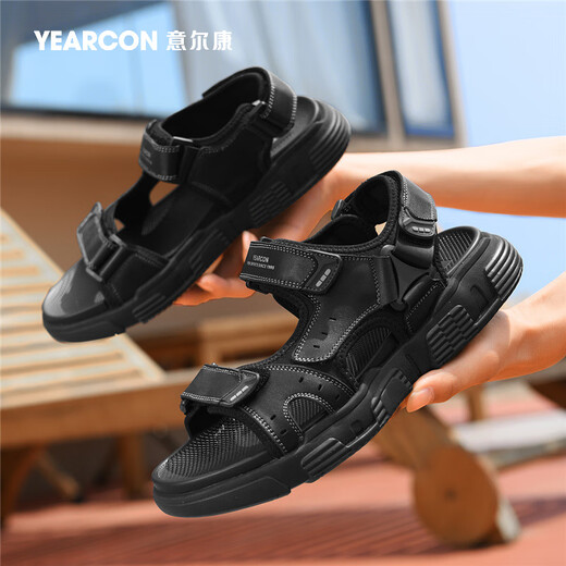 Yierkang Sandalias Nuevas zapatillas de verano para hombres Sandalias al aire libre E52411059