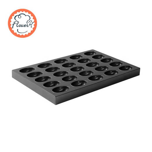 咏幻商用鸡模具25连老式无水面包烘焙烤箱用不沾圆烤盘 my12052