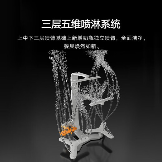 Xiaomi Mijia desktop dishwasher 6 sets S10 ultra-thin body with integrated visual cleaning and disinfection 105 hot air drying intelligent dirt recognition APP control QMDW0601M Xiaomi desktop dishwasher 6 sets S10