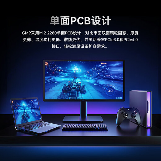宏碁掠夺者（PREDATOR）1TB SSD固态硬盘 M.2接口(NVMe协议) GM9系列 NVMe PCIe 5.0读速14000MB/s AI电脑存储配件