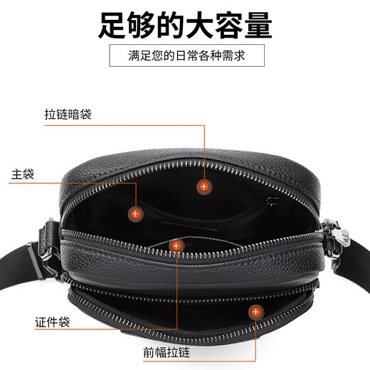 Krokodil-Shirt Qixi Geschenke Top Cowhide Herren kleine Taschen Fashion Crossbody Taschen lässig One-Shoulder-Männer-Taschen geben Freund