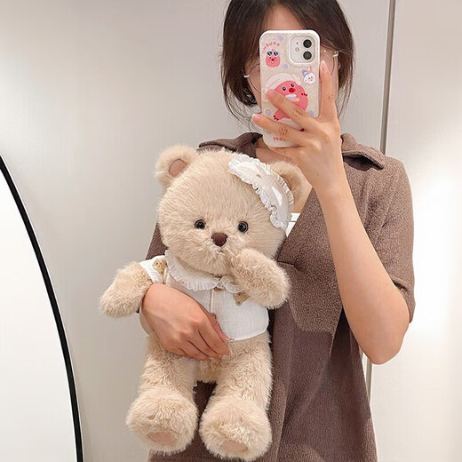 赟娅小熊玩偶公仔陪睡安抚毛绒玩具花束送女友高级生日毕业季礼物 晚安小羊 35cm