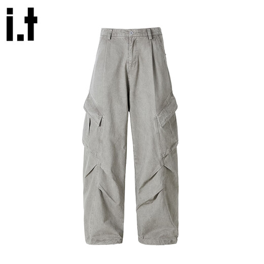 
:CHOCOOLATE it pure cotton paratrooper pants for men and women the same style 2025 summer trendy brand loose multi-pocket work straight trousers smoke gray [official authentic] M [Suggestion 105Jin [Jin equals 0.5 kg]-125Jin [Jin equals 0.5 kg]]