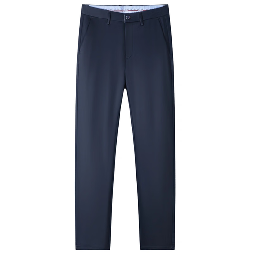 ROMON Men's Business Suit Pants 2025 Straight Leg Loose Men's Suit Pants Spring and Autumn Velvet Casual Long Pants Commuting Pants Black Autumn Thick Style 34 Waist 2 feet 7