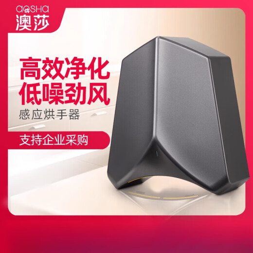 澳莎烘手机干手器全自动感应卫生间家用吹手烘干机吹干器干手机器 3890-灰色