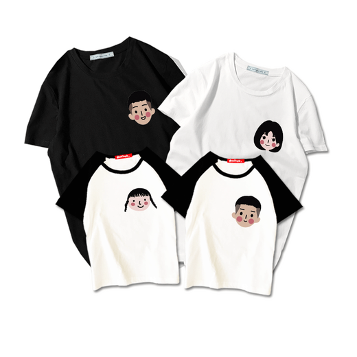 Ropa modal de padres e hijos en verano, familia de tres o cuatro padres, ropa de mujer, hermano y hermana, camiseta de algodón puro, niños pequeños, medianos y grandes de manga corta SQ686: Gray [One Piece] 120 Bebé de hombres