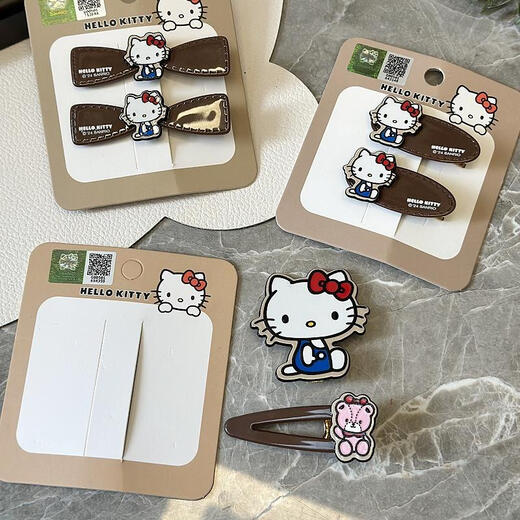 
Yunru 520 gift for girlfriend hello kitty hairpin 2025 new girl beauty cartoon hairpin 12161 oval pair