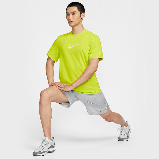Nike (Nike) Summer 2025 Hyverse Dri-Fit Men's Sun Защита быстро высушивающаяся с короткими рукавами, HV4882-389 3XL