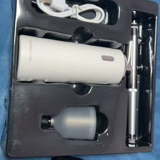 Ji Meng Oxygen Injector Cosmetic Mirror Oxygen Injector Household Massage Pillow Smart Shoulder and Neck Massage Essence Introduction Device Led Cosmetic Mirror (White) cyeelub/careup